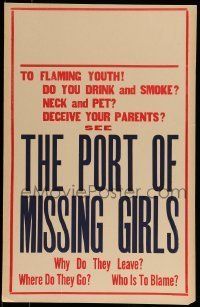 6p469 PORT OF MISSING GIRLS WC R30s why do they leave, where do they go & who is to blame!
