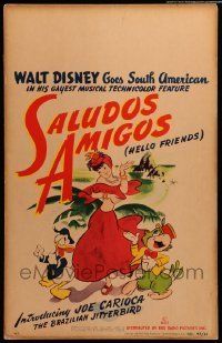 6p483 SALUDOS AMIGOS WC '44 Walt Disney goes South American with Donald Duck & Joe Carioca!