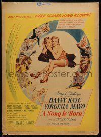 6p496 SONG IS BORN WC '48 art of Danny Kaye & pretty Virginia Mayo, Howard Hawks!
