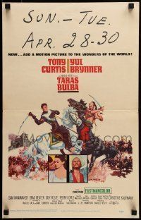 6p512 TARAS BULBA WC '62 Tony Curtis & Yul Brynner, one of the wonders of the world!