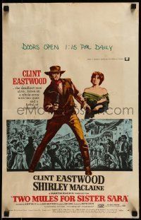 6p524 TWO MULES FOR SISTER SARA WC '70 art of gunslinger Clint Eastwood & Shirley MacLaine!