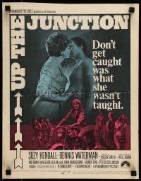 6p529 UP THE JUNCTION WC '68 pregnant Suzy Kendall wasn't taught to not get caught!