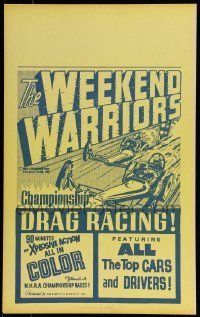6p537 WEEKEND WARRIORS Benton WC '67 NHRA championship drag racing, cool race car art!