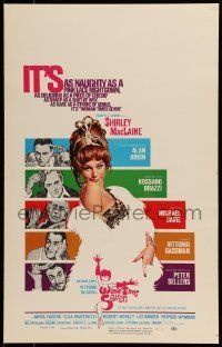 6p542 WOMAN TIMES SEVEN WC '67 sexy Shirley MacLaine, naughty as a pink lace nightgown!
