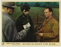 6r959 WHISTLE DOWN THE WIND English LC '62 directed by Bryan Forbes, Alan Bates & two men w/ photo!