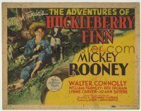 6r012 ADVENTURES OF HUCKLEBERRY FINN TC '39 Mickey Rooney, from Mark Twain's famous novel!