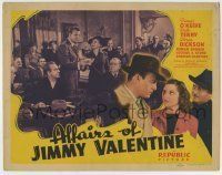 6r017 AFFAIRS OF JIMMY VALENTINE TC '42 Dennis O'Keefe, pretty Ruth Terry, crime comedy!