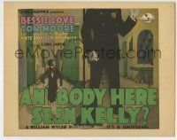 6r027 ANYBODY HERE SEEN KELLY TC '28 French Bessie Love loves NY Irish cop Tom Moore, cool art!
