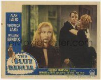 6r406 BLUE DAHLIA LC #7 '46 Alan Ladd is hugged by Marshe, but his eyes are on Veronica Lake!