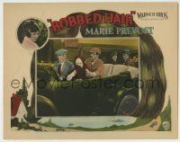 6r408 BOBBED HAIR LC '25 Marie Prevost in disguise in convertible, wacky hairstyle border art!