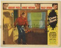 6r437 CAPE FEAR LC #8 '62 Gregory Peck comes through door with gun, classic film noir!