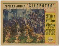 6r454 CLEOPATRA LC '34 Warren William as Julius Caesar rides through street, Cecil B. DeMille