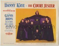 6r464 COURT JESTER LC #4 '55 great image of Danny Kaye as the Black Fox with Hermines Midgets!