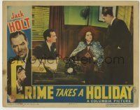 6r469 CRIME TAKES A HOLIDAY LC '38 pretty Marcia Ralston in office with Jack Holt & Russell Hopton