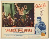 6r479 DANGEROUS LOVE AFFAIRS LC #4 '61 Roger Vadim's Les Liaisons Dangereuses, De Laclos novel!