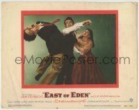 6r516 EAST OF EDEN LC #2 '55 Julie Harris tries to stop James Dean from punching Richard Davalos!