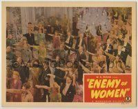 6r519 ENEMY OF WOMEN LC '44 weird wacky image of Nazis & their girls giving Heil Hitler salute!