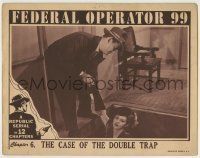 6r530 FEDERAL OPERATOR 99 chapter 6 LC '45 Helen Talbot in trapdoor, The Case of the Double Trap!