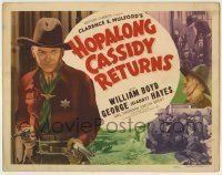 6r116 HOPALONG CASSIDY RETURNS TC R46 William Boyd as Hopalong Cassidy with two guns drawn!