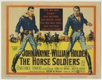 6r120 HORSE SOLDIERS TC '59 art of U.S. Cavalrymen John Wayne & William Holden, John Ford
