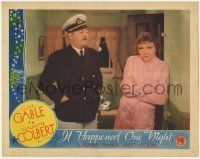 6r595 IT HAPPENED ONE NIGHT LC R37 Walter Connlly & angry Claudette Colbert, Frank Capra, rare!