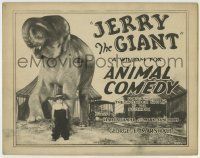 6r146 JERRY THE GIANT TC '26 great image of The Wonder Child of the Screen & circus elephant!