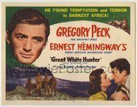 6r172 MACOMBER AFFAIR TC R52 Gregory Peck & Joan Bennett in Africa, Hemingway, Great White Hunter!