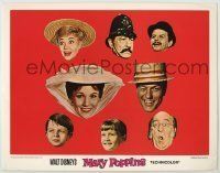 6r691 MARY POPPINS LC R73 headshots of Julie Andrews, Dick Van Dyke & top cast, Disney classic!