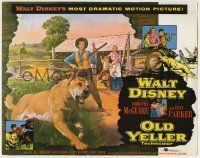 6r744 OLD YELLER TC '57 best portrait of Tommy Kirk & Walt Disney's most classic canine!