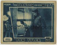 6r762 PHANTOM OF THE WEST chapter 10 LC '31 Tom Tyler & Dorothy Gulliver by window, Rogues' Roundup