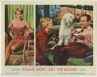 6r768 PLEASE DON'T EAT THE DAISIES LC #6 '60 Doris Day & Hobo the dog are concerned w/David Niven!