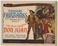 6r221 PRIVATE LIFE OF DON JUAN TC R47 Douglas Fairbanks full-length and with Oberon & sexy ladies!