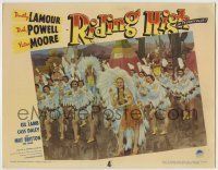 6r789 RIDING HIGH LC #7 '43 Dorothy Lamour & showgirls in Native American Indian production number!