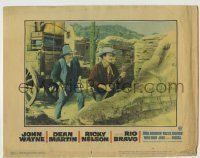 6r792 RIO BRAVO LC #3 '59 John Wayne & Walter Brennan as Stumpy in dynamite scene, Howard Hawks