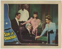 6r820 SON OF DRACULA LC '43 top cast gathered in room EXCEPT for Lon Chaney Jr., Universal horror!