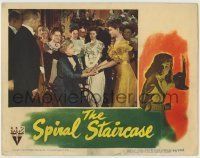 6r830 SPIRAL STAIRCASE LC '46 Dorothy McGuire holds hands with Ethel Barrymore in wheelchair!
