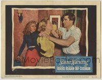 6r838 STORM WARNING LC #5 '51 Ginger Rogers cowers corner as Steve Cochran fights with Doris Day!