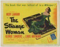 6r275 STRANGE WOMAN TC '46 Hedy Lamarr & George Sanders in the whispered about book!