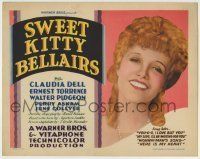 6r280 SWEET KITTY BELLAIRS TC '30 great smiling portrait of pretty free-spirit Claudia Dell!