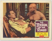 6r865 TERROR OF THE TONGS LC '61 English Hammer horror, Geoffrey Toone held captive by huge guy!