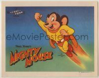6r866 TERRY-TOON LC #1 '46 wonderful cartoon image of Paul Terry's Mighty Mouse flying!