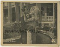 6r897 TOYS OF FATE LC '18 close up of bride Alla Nazimova kissing her husband Charles Bryant!