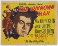 6r320 UNKNOWN MAN TC '51 Walter Pigeon, Ann Harding, who are the sinister powers?