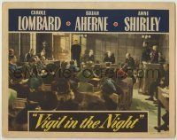6r923 VIGIL IN THE NIGHT LC '40 Carole Lombard testifies in a trial in a crowded courtroom!