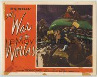 6r933 WAR OF THE WORLDS LC #3 '53 H.G. Wells classic, crowd of people trying to escape aliens!