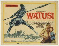 6r329 WATUSI TC '59 Guardians of King Solomon's Mines, cool African native tribe art!