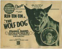 6r342 WOLF DOG chapter 6 TC '33 close up of fierce German Shepherd hero next to Frankie Darro!