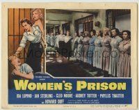 6r978 WOMEN'S PRISON LC '54 sexy Cleo Moore & convicts lined up by cells for inspection!