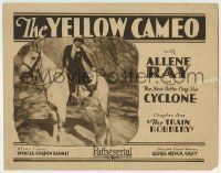 6r345 YELLOW CAMEO chapter 1 TC '28 Allene Ray on horseback by the new Pathe dog star Cyclone!