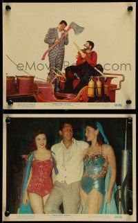 6s234 3 RING CIRCUS 2 color 8x10 stills '54 great images of Dean Martin, Jerry Lewis as clown!